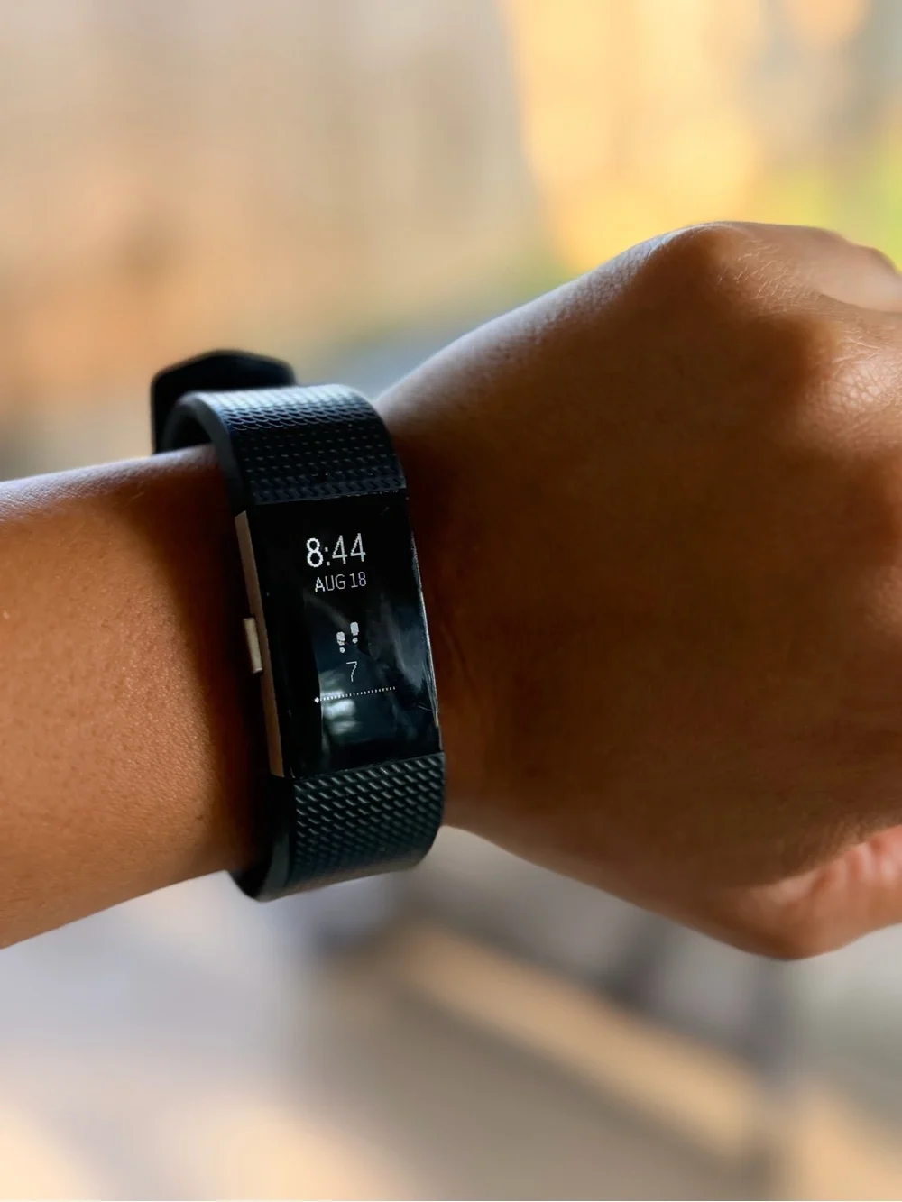 fitbit Black Activity Tracker with Textured Band